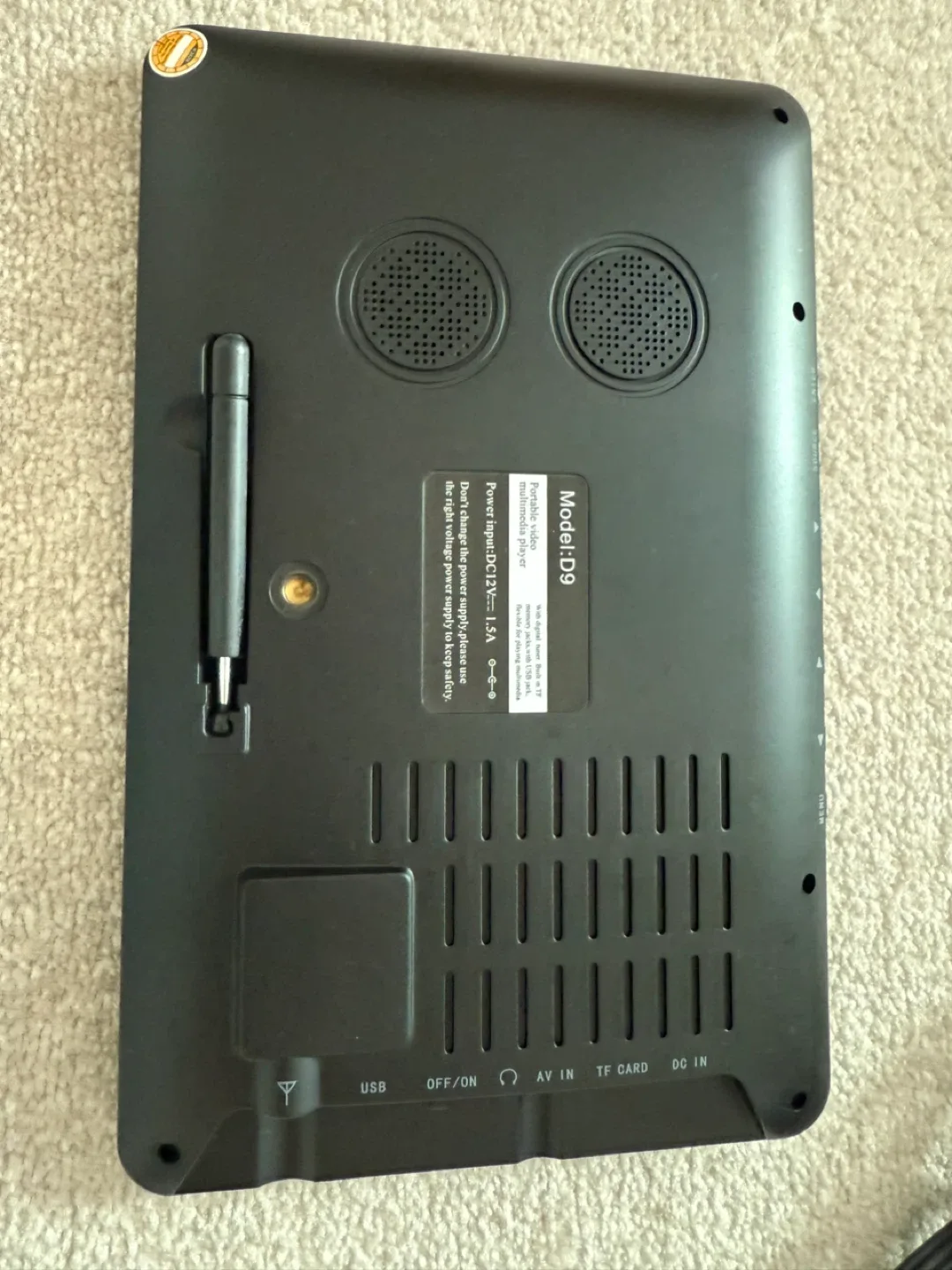 iDTV 9” Portable Digital TV Model D9 image indicator(2)