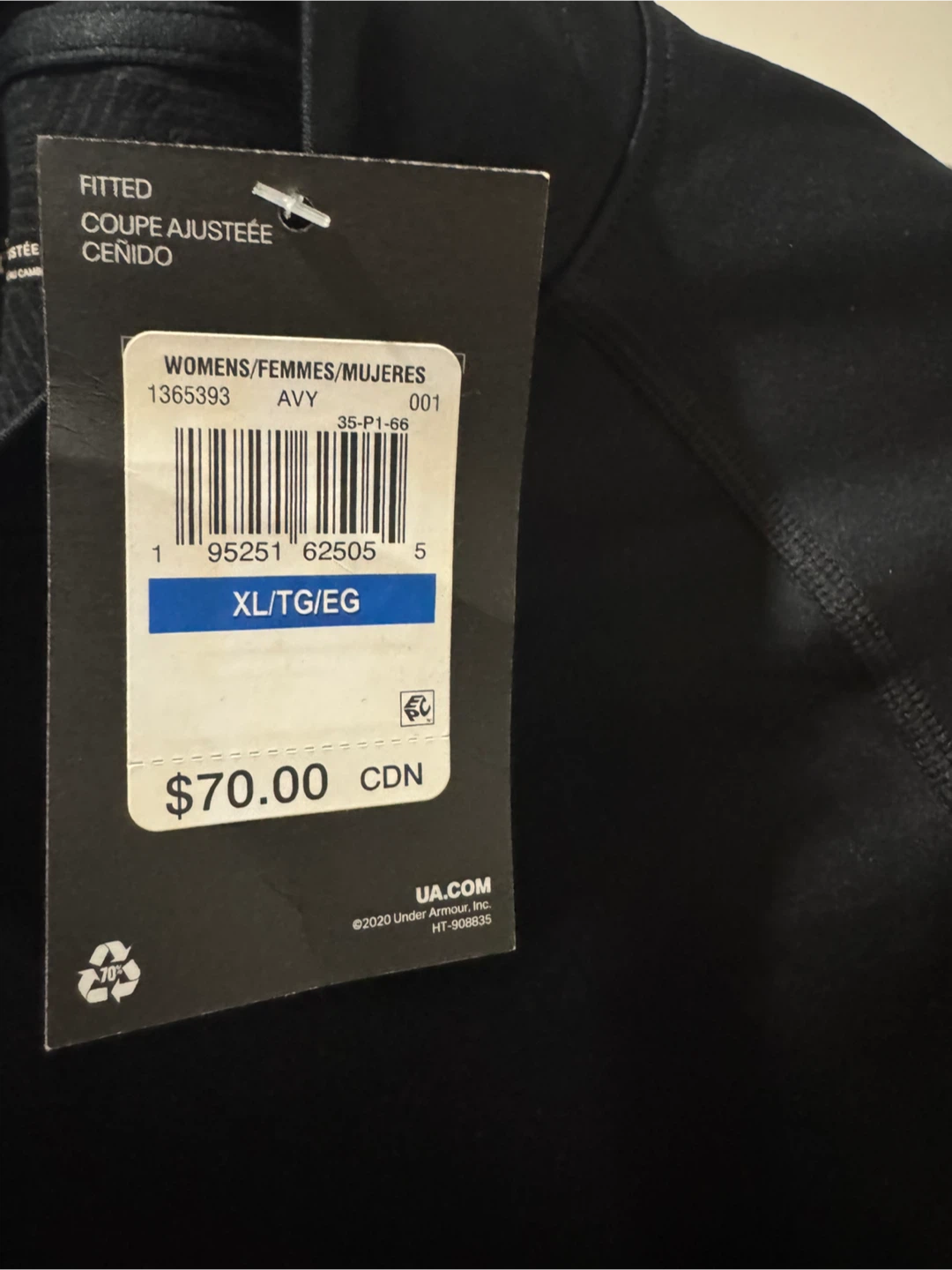 Woman’s Under Armour Fitted ColdGear Top - XL - photo 5