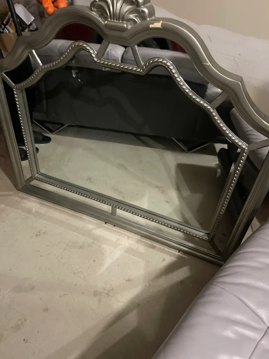 Silver Dresser with Mirror Accents image indicator(2)