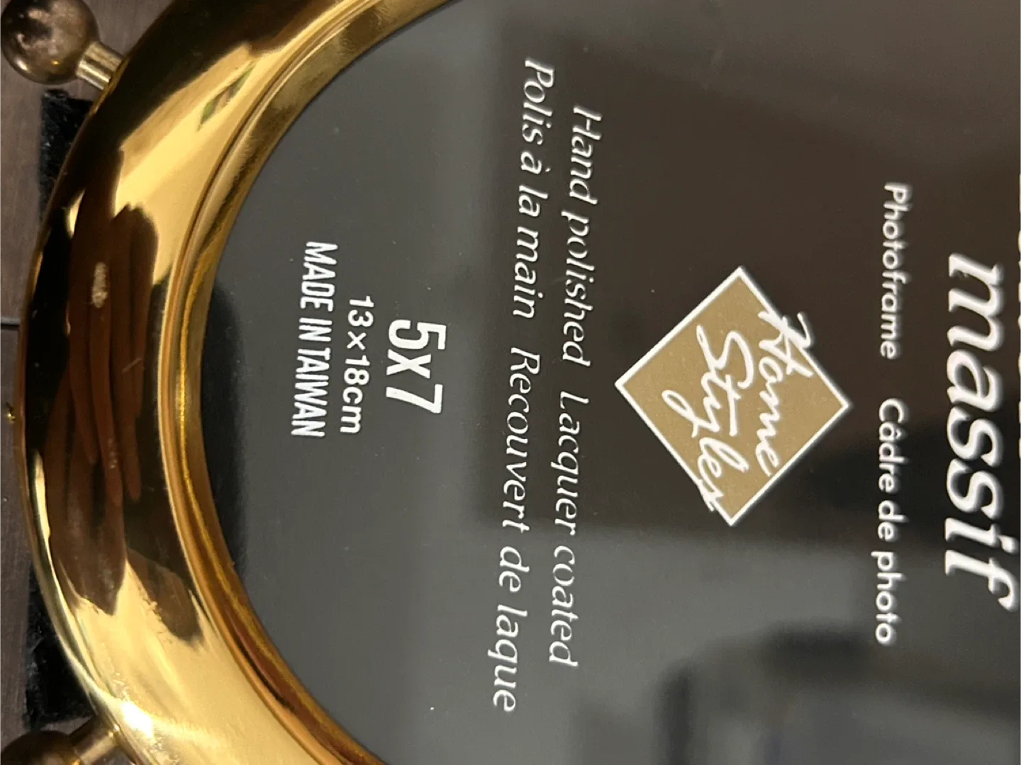 Home Styles Solid Brass Photo Frame 5x7 image indicator(4)