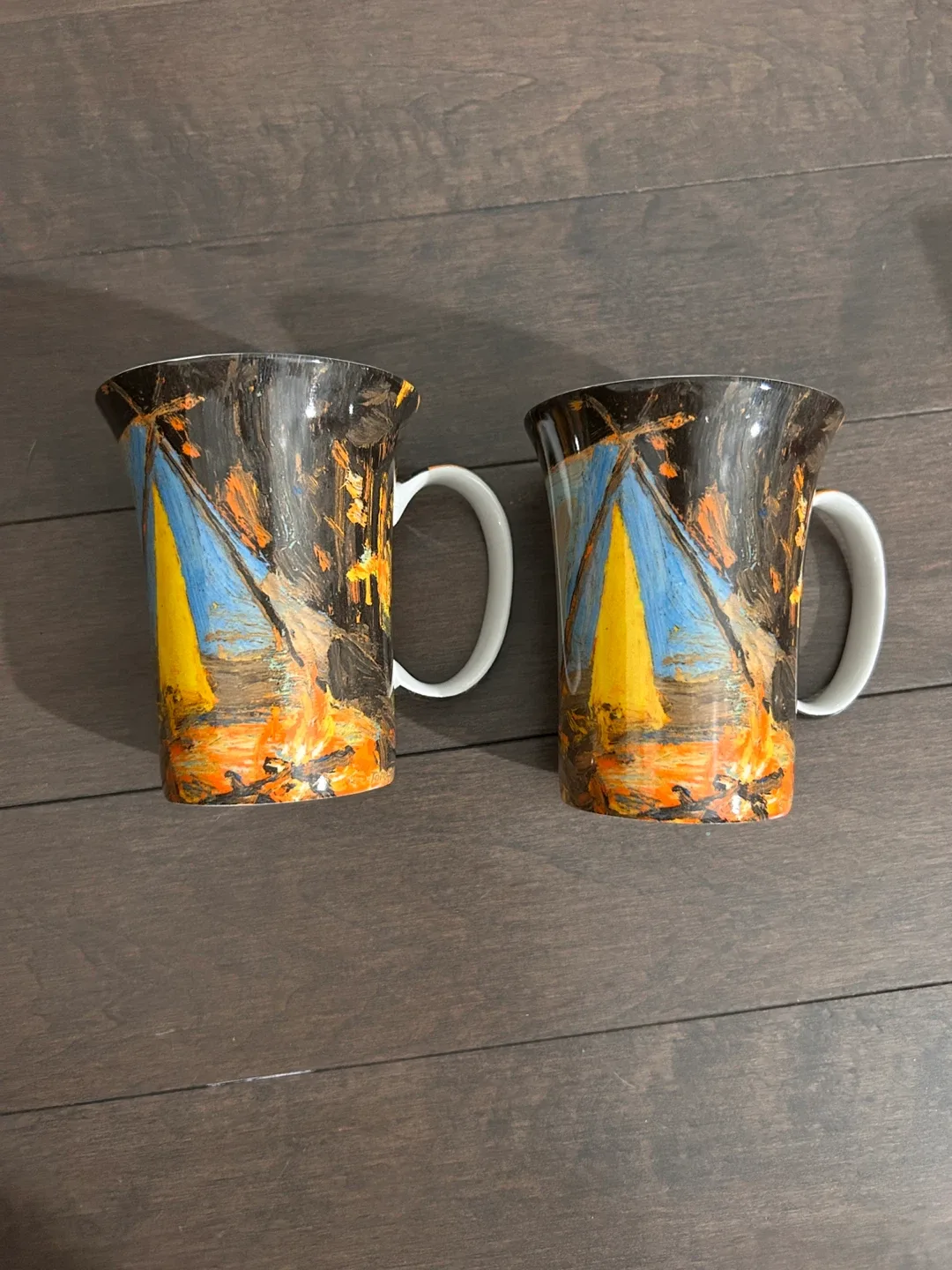 McIntosh Tom Thomson Campfire 1916 Mugs (Set of 2)