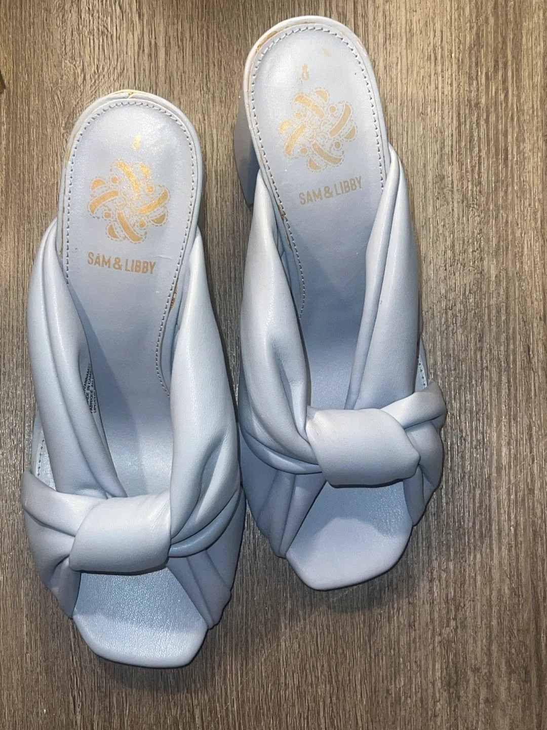 Sam & Libby Blue Mules - Size 8 image indicator(2)