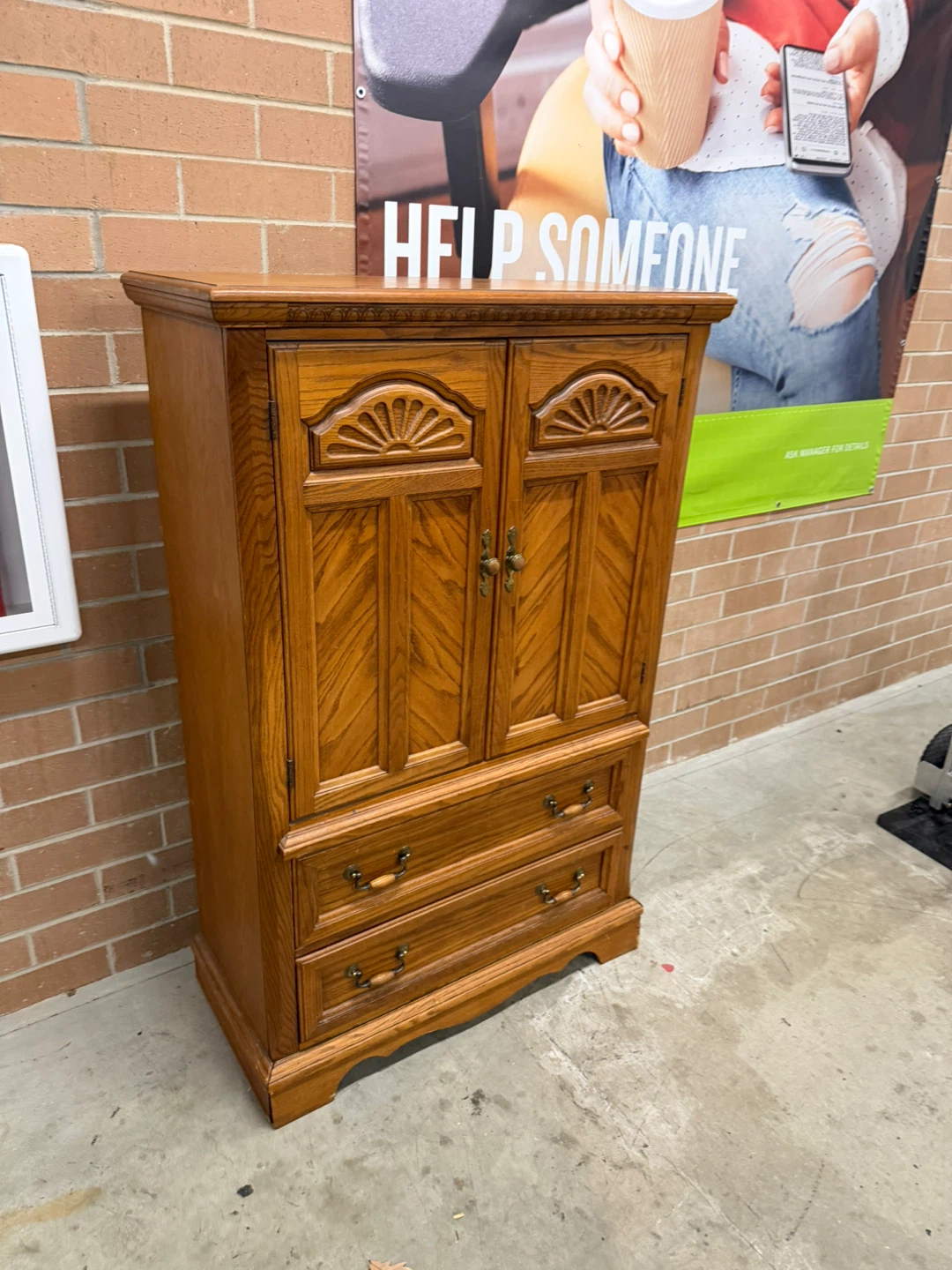 Wooden Armoire Cabinet with drawers - photo 5