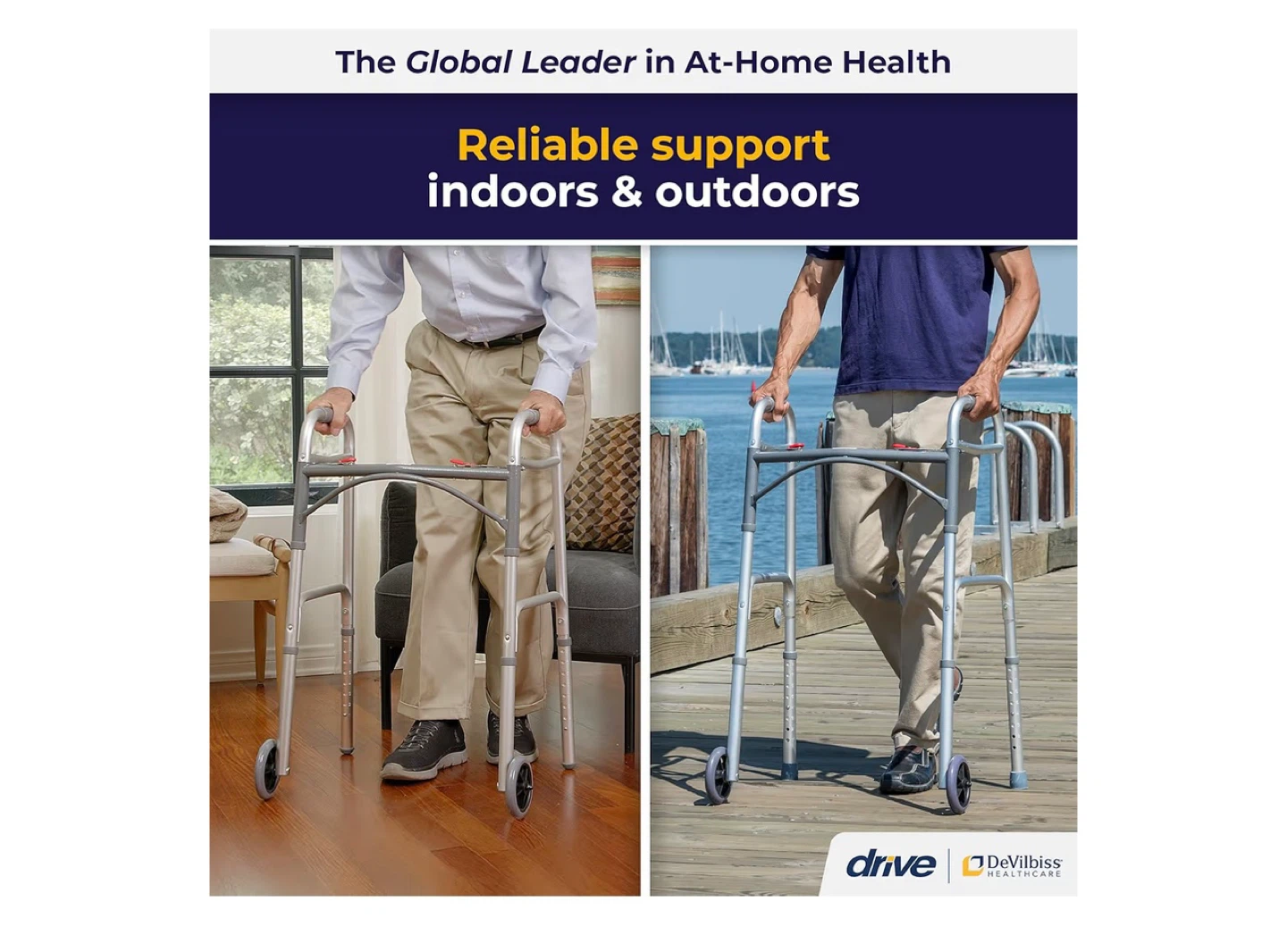 New In Box - Drive DeVilbiss Healthcare Folding Walker - photo 2
