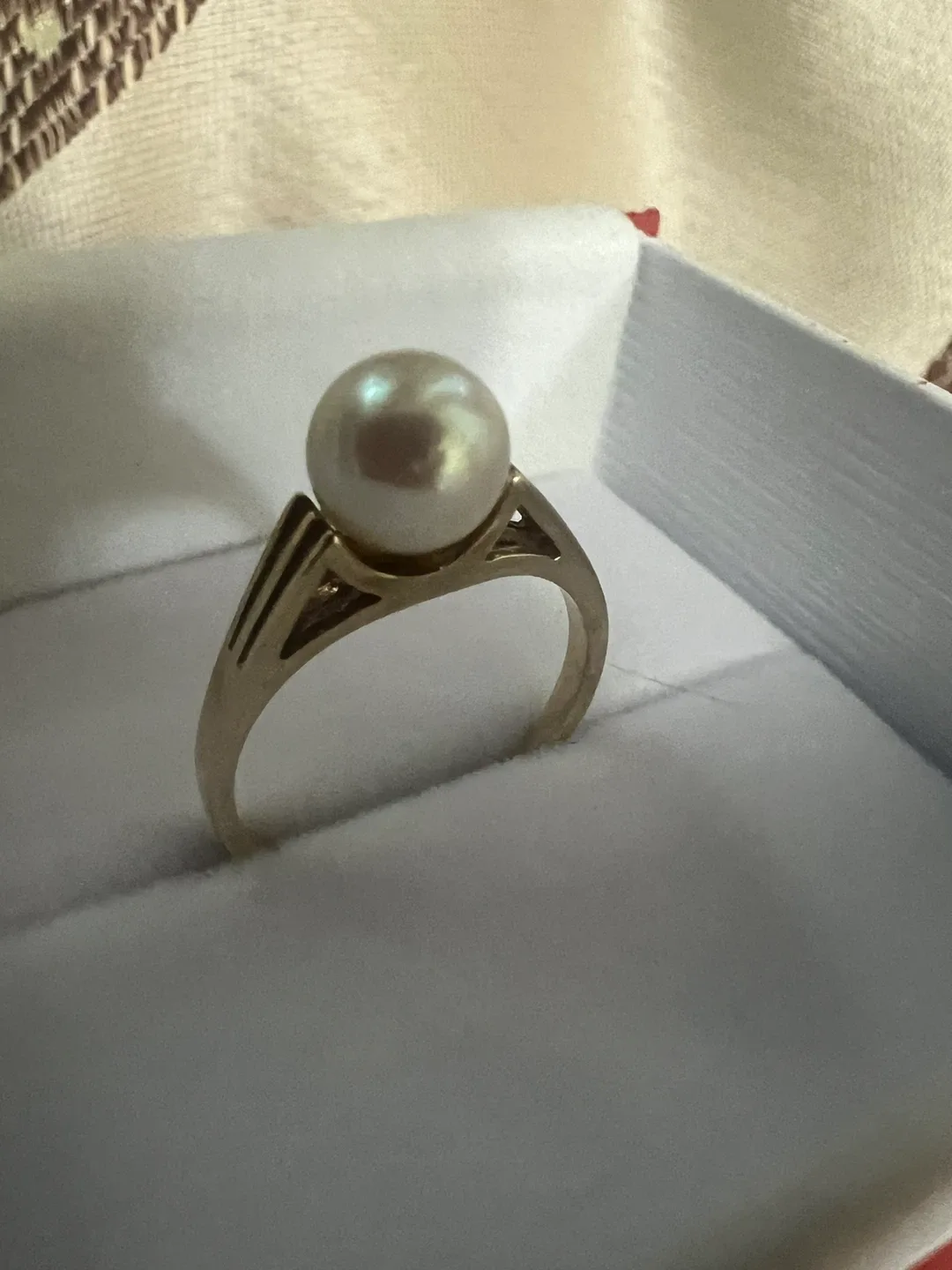 10 k Pearl Ring