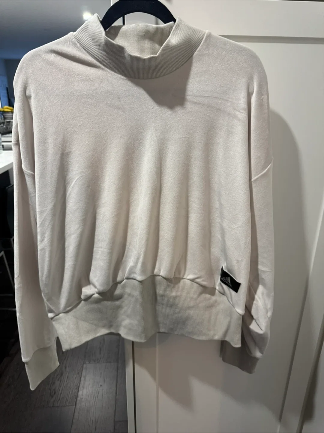 Woman’s Adidas Large Beige  Pullover Velour