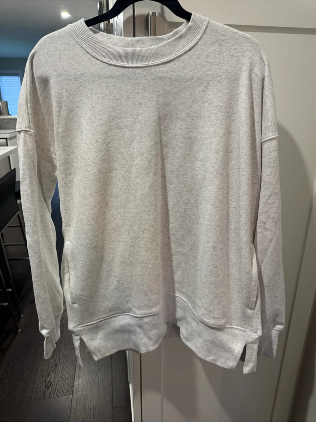 Woman’s Adidas Large Beige  Pullover Velour - photo 5