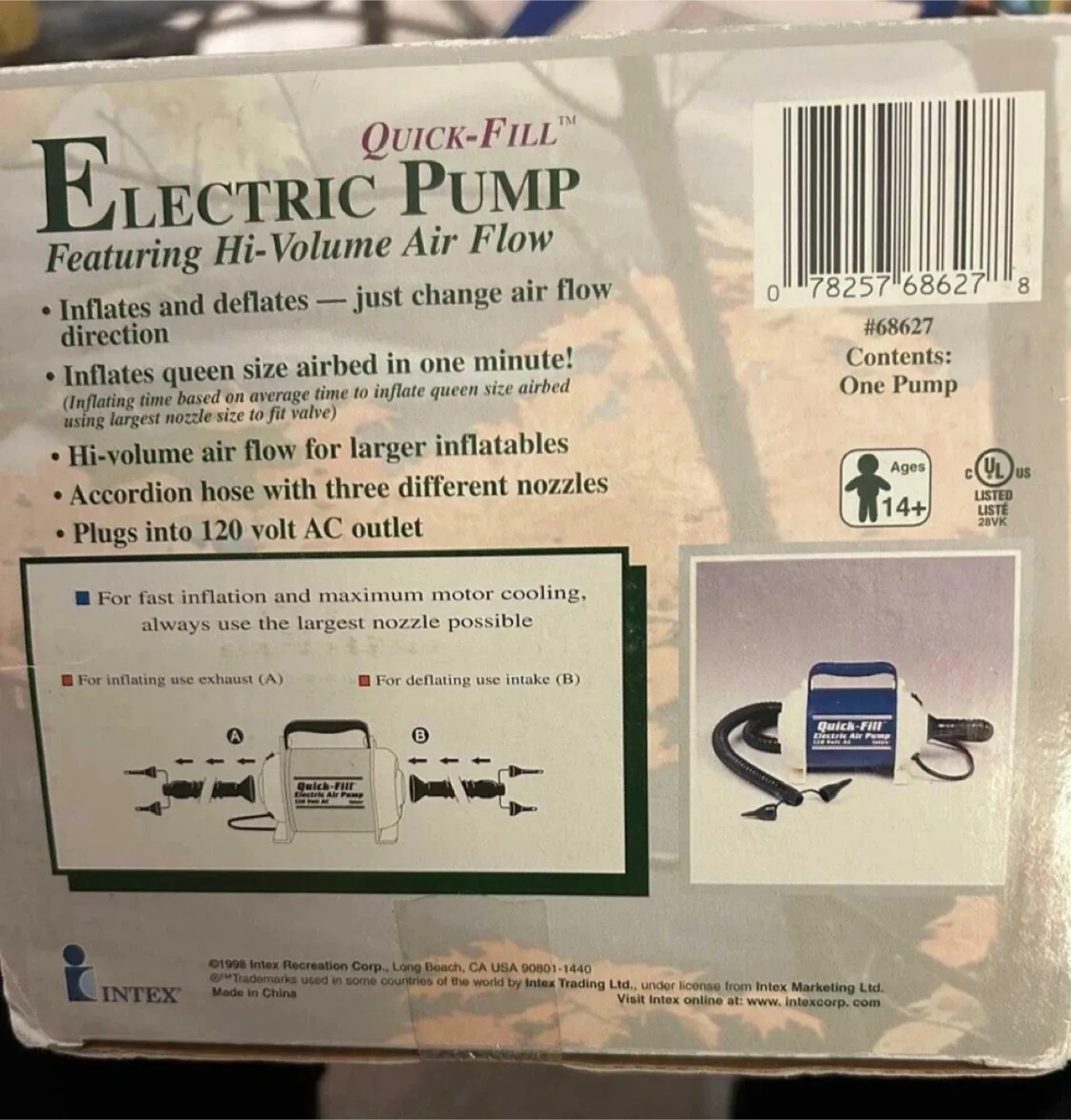 Intex Quick-Fill Electric Air Pump image indicator(2)