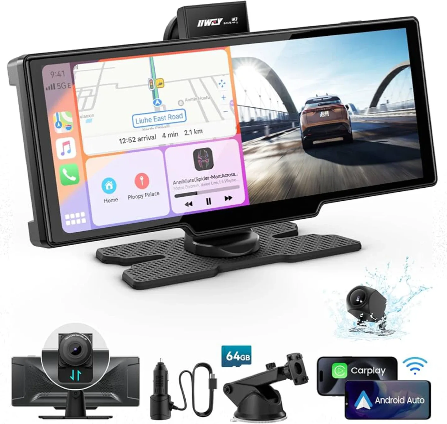 IIWEY CarPlay Android Auto Car Stereo