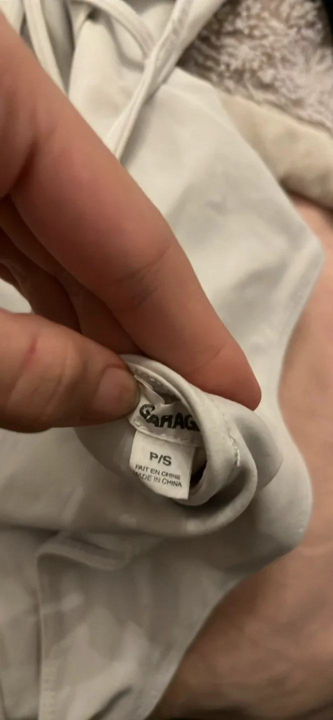 Garage White Bodysuit - Size Small image indicator(3)