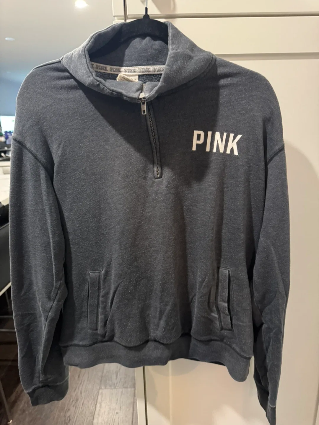 PINK Victoria's Secret Quarter Zip Sweatshirt - Size M