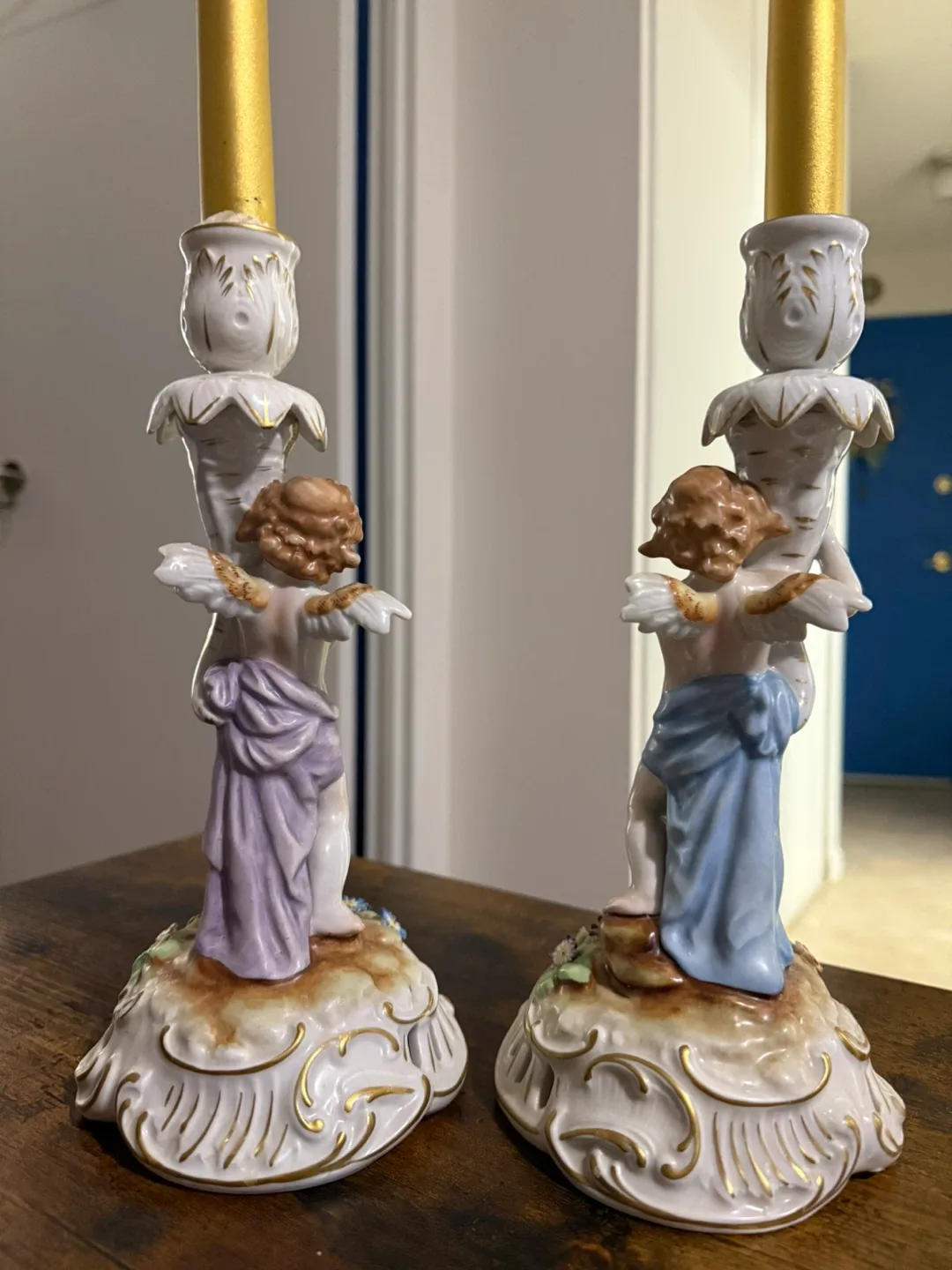 Angel Cherub Candle Holders - Pair image indicator(5)