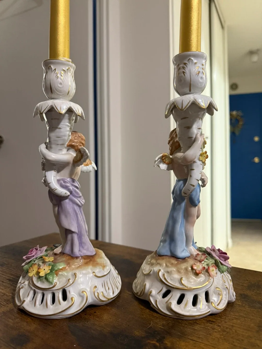 Angel Cherub Candle Holders - Pair image indicator(4)