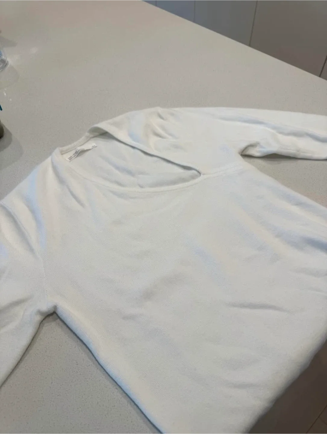 Oak + Fort White Sweater - Size M