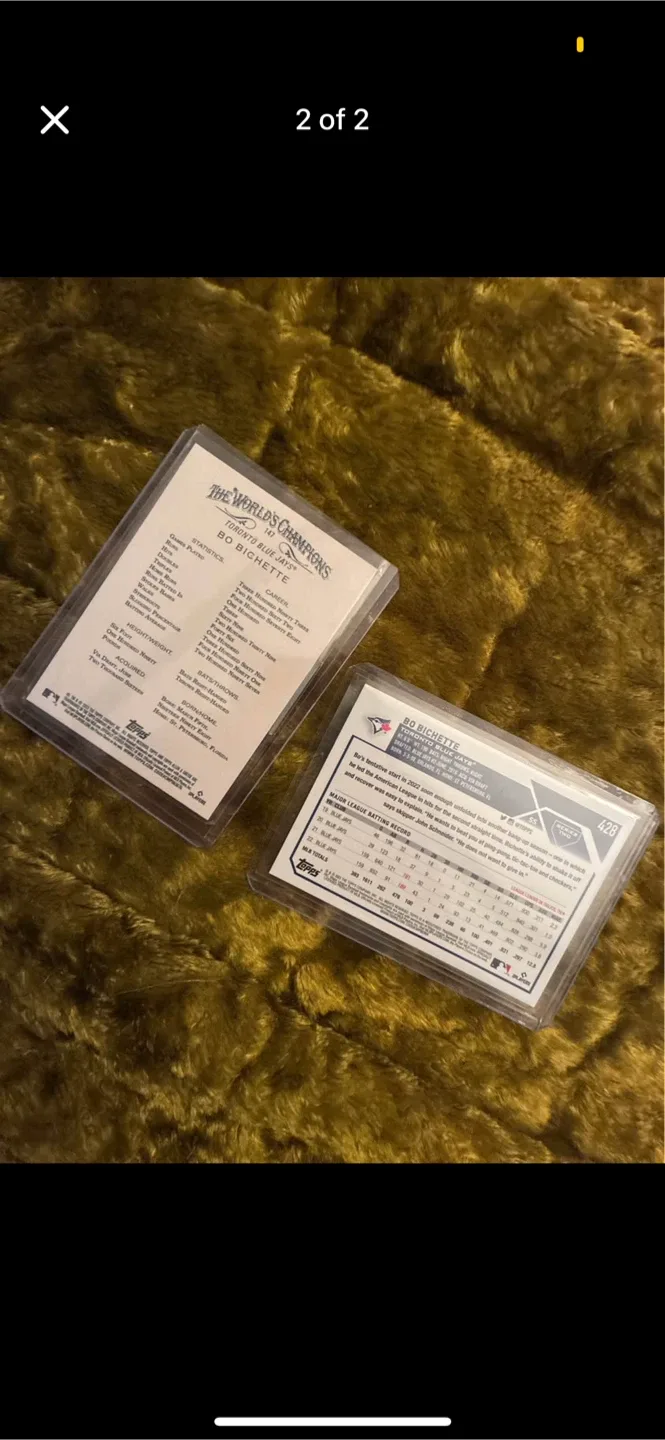 Bo Bichette Topps Baseball Cards image indicator(2)