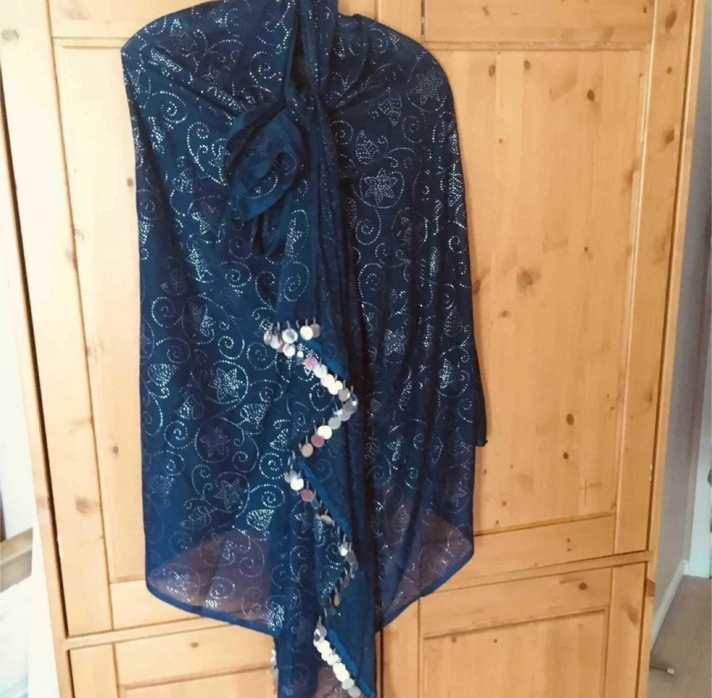 Brand new sequinned Shawl, tie-dress, skirt or beach cover up