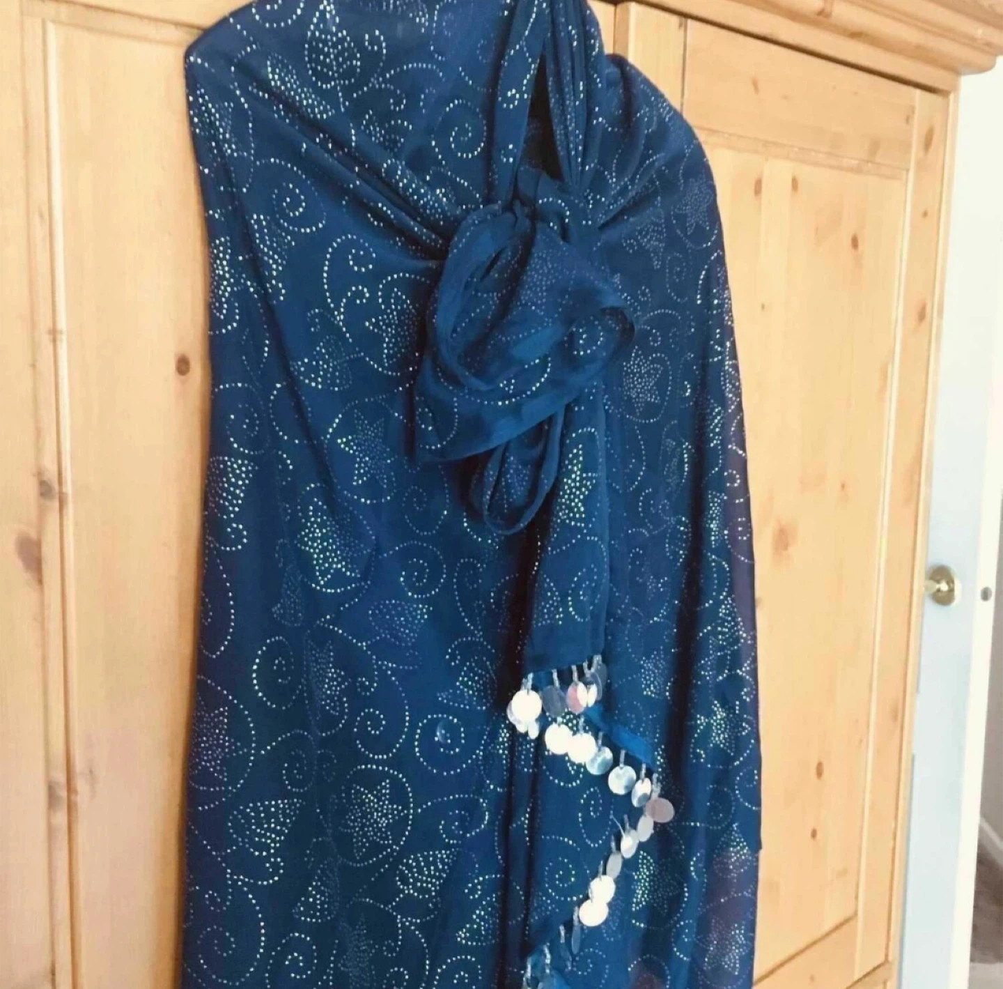 Brand new sequinned Shawl, tie-dress, skirt or beach cover up - photo 2