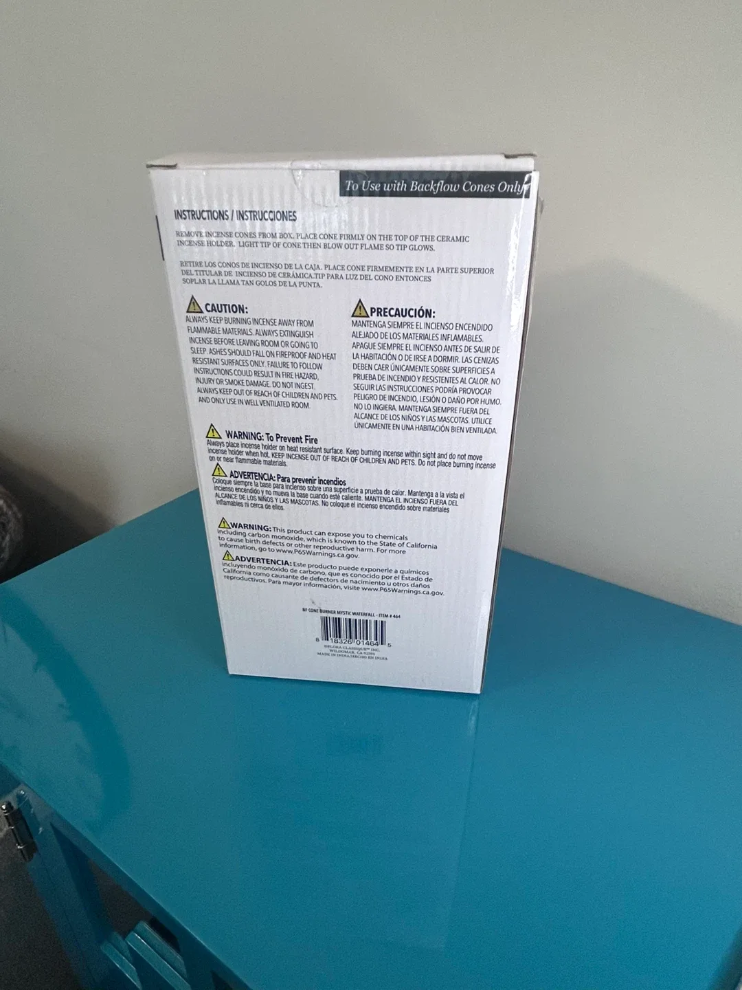 NEW Mystic Waterfall Backflow Incense Burner – Includes 20 Cones image indicator(2)