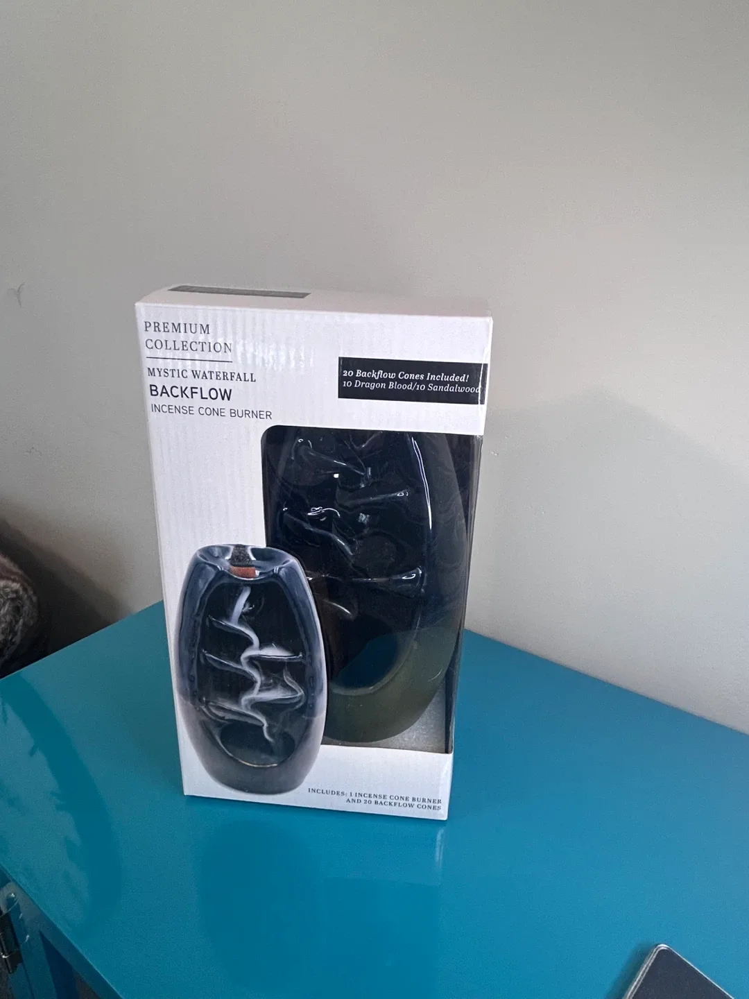 NEW Mystic Waterfall Backflow Incense Burner – Includes 20 Cones