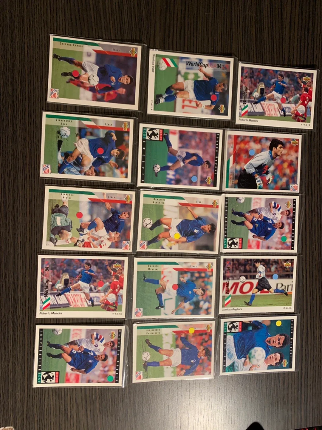 1994 World Cup Italy Soccer Trading Cards