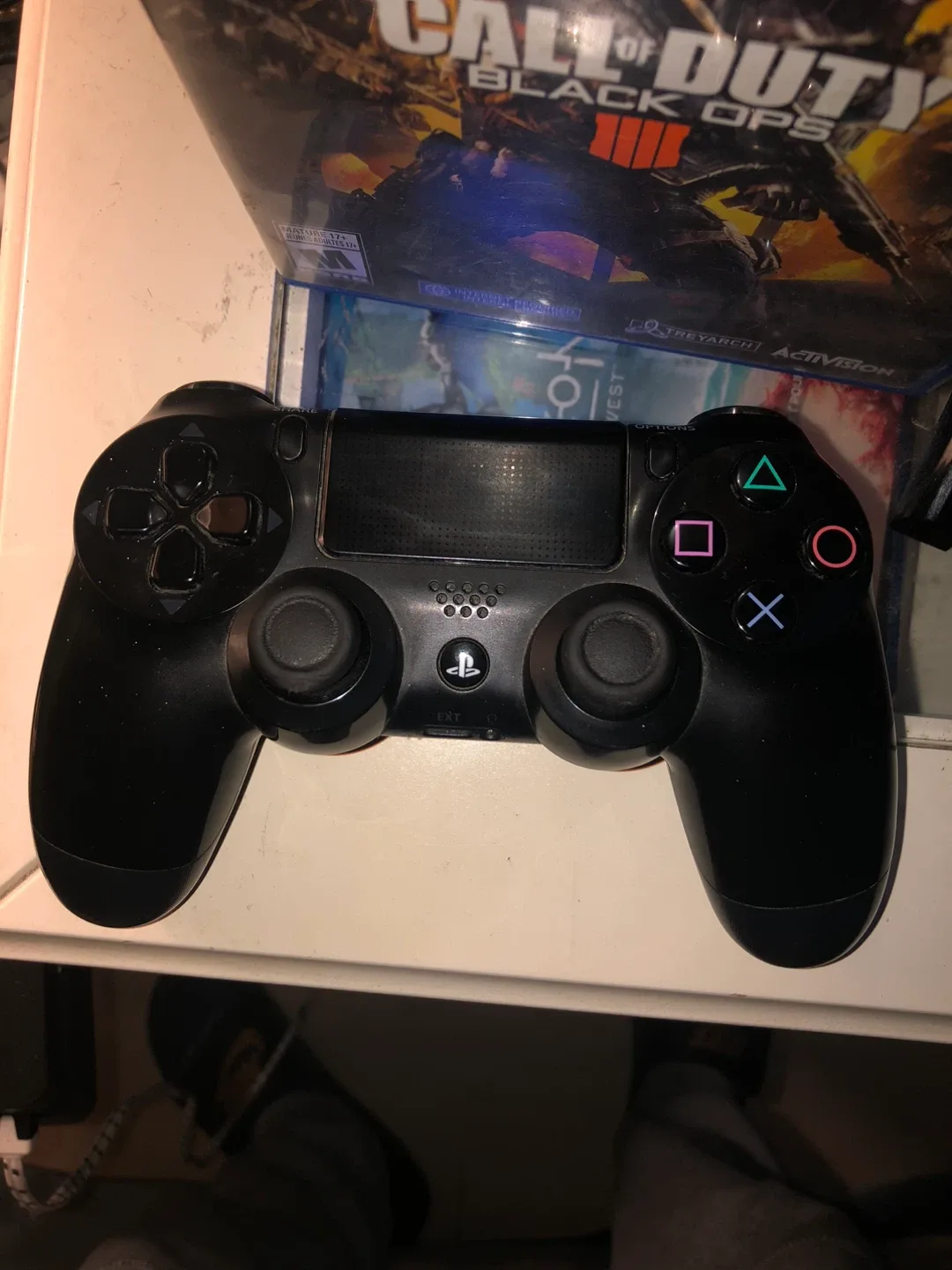 PlayStation 4 (PS4) with 2 Controllers & Call of Duty image indicator(6)