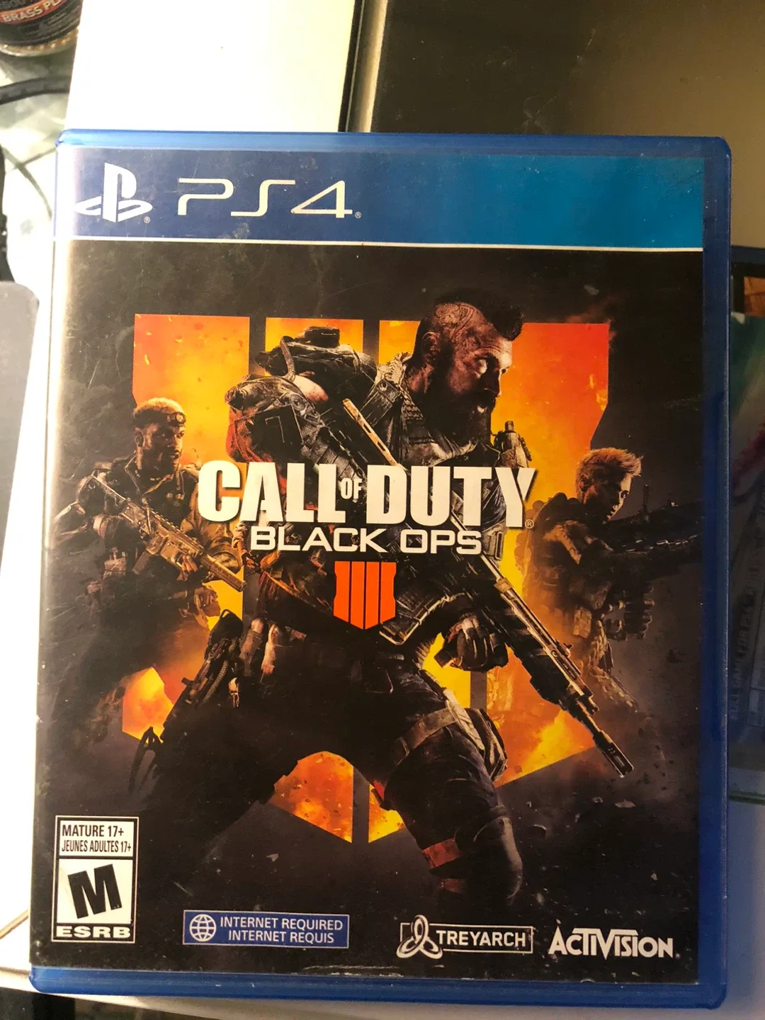 PlayStation 4 (PS4) with 2 Controllers & Call of Duty image indicator(8)