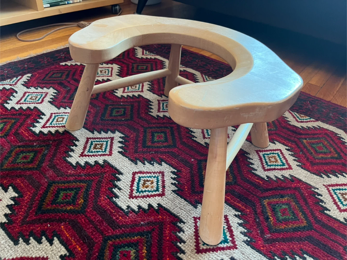 Wooden Birthing Stool