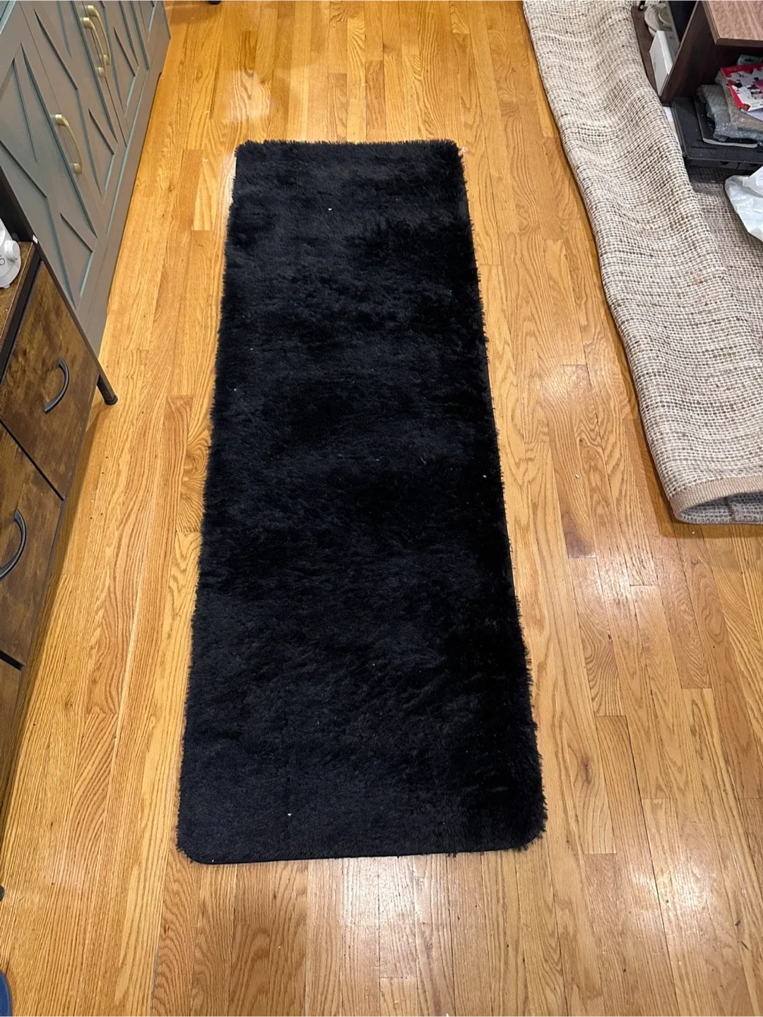 Black Shag Rug