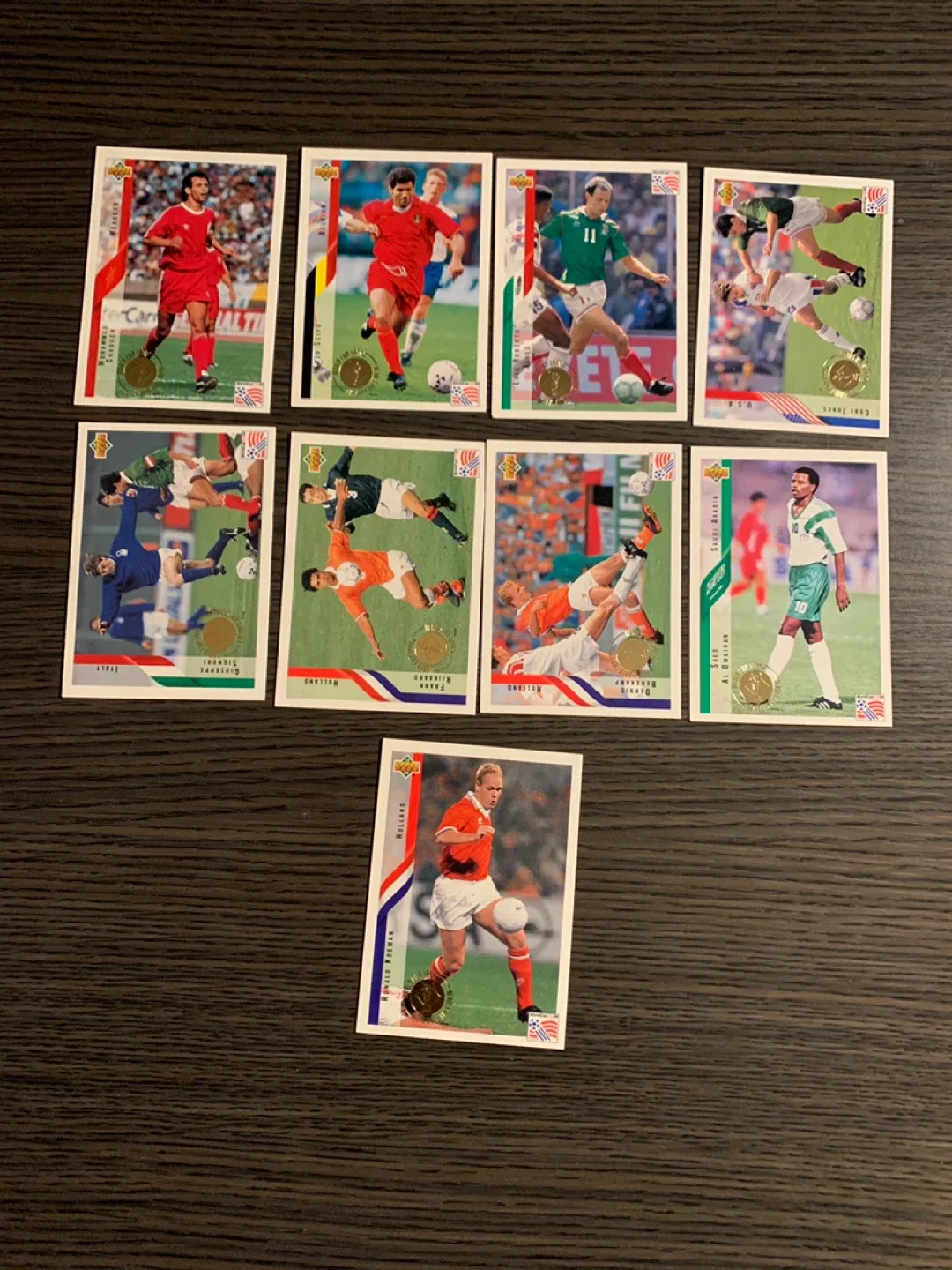 world cup 1994 heros all star set 9 piece cards