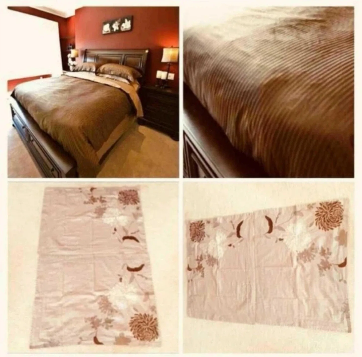 Heirloom Linens King Size cotton duvet cover & 2 pillow shams