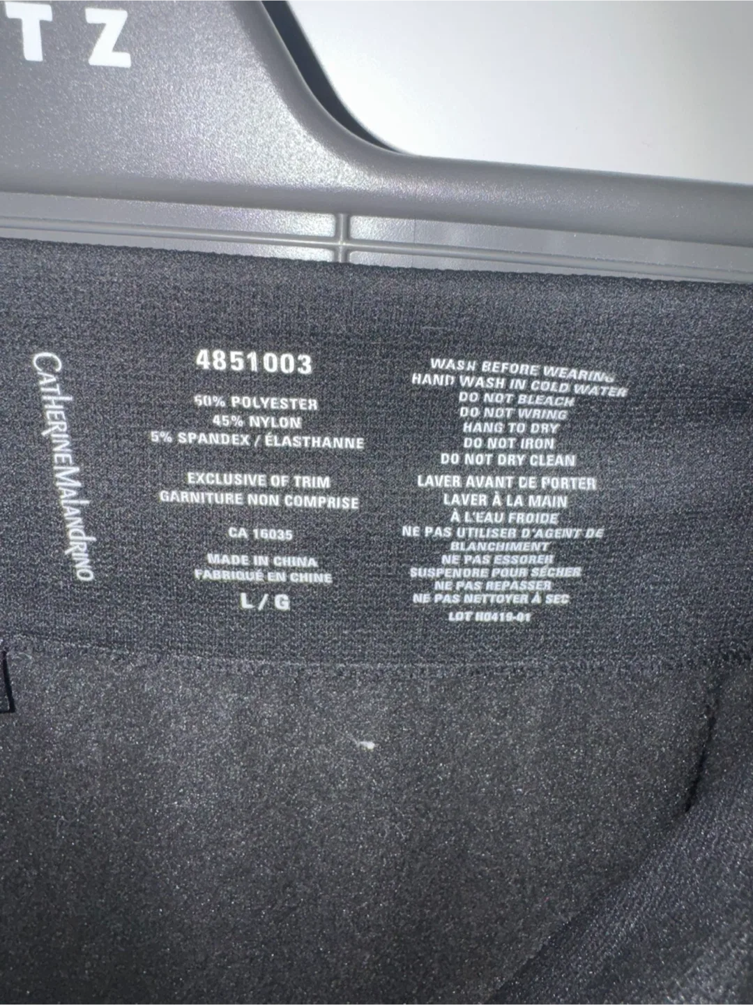 Catherine Malandrino Black Leggings - Size L/G image indicator(3)