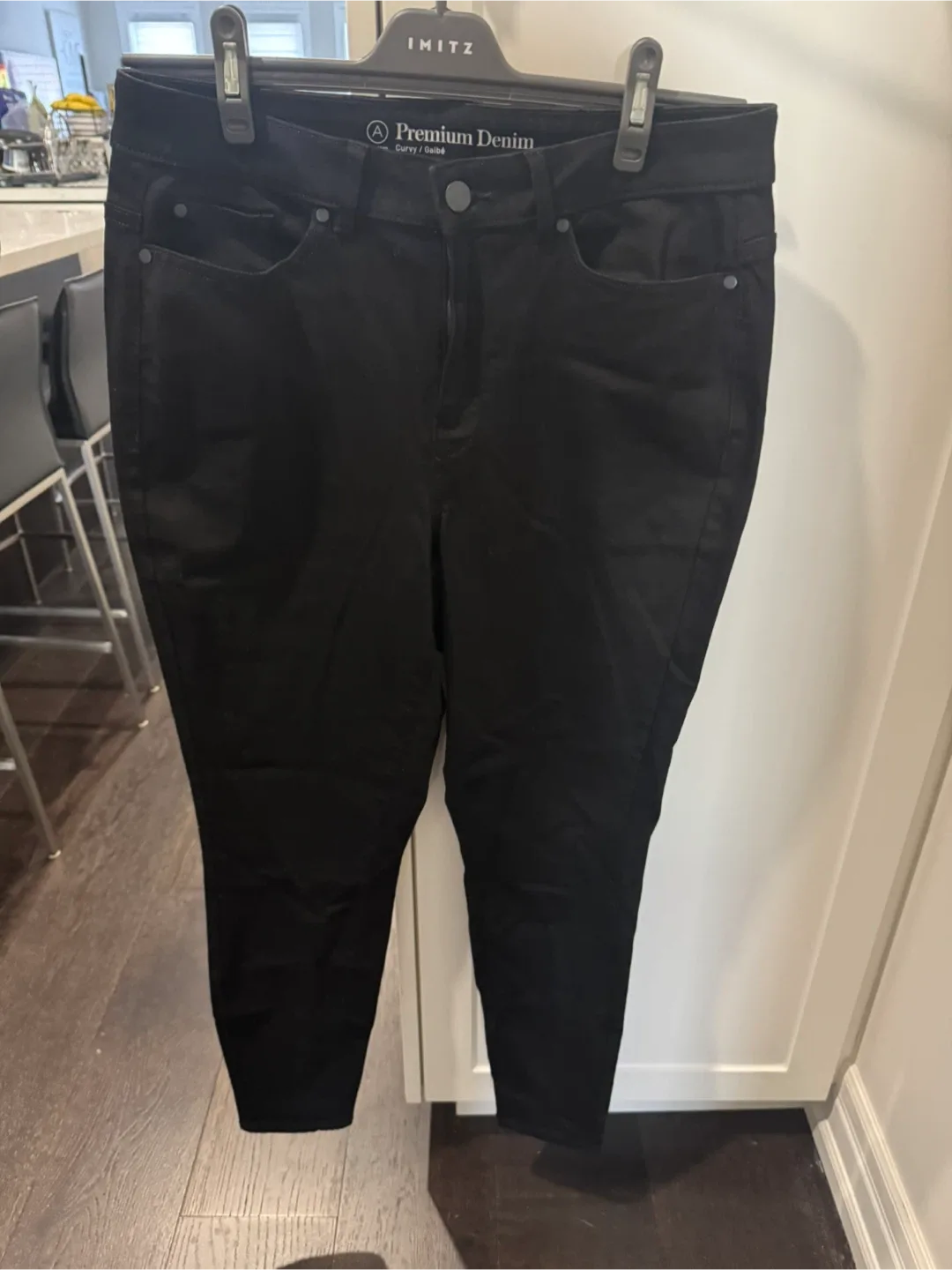 Alfred Sung Curvy Premium Denim Black Jeans