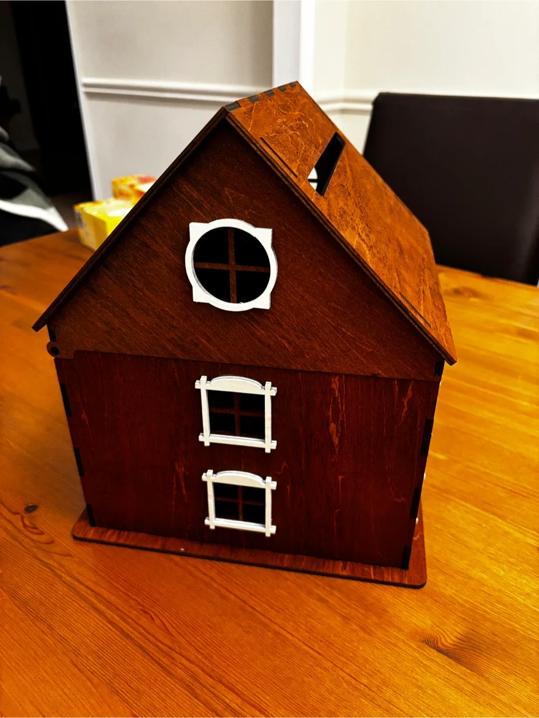 Wooden House Shaped Card Box image indicator(2)