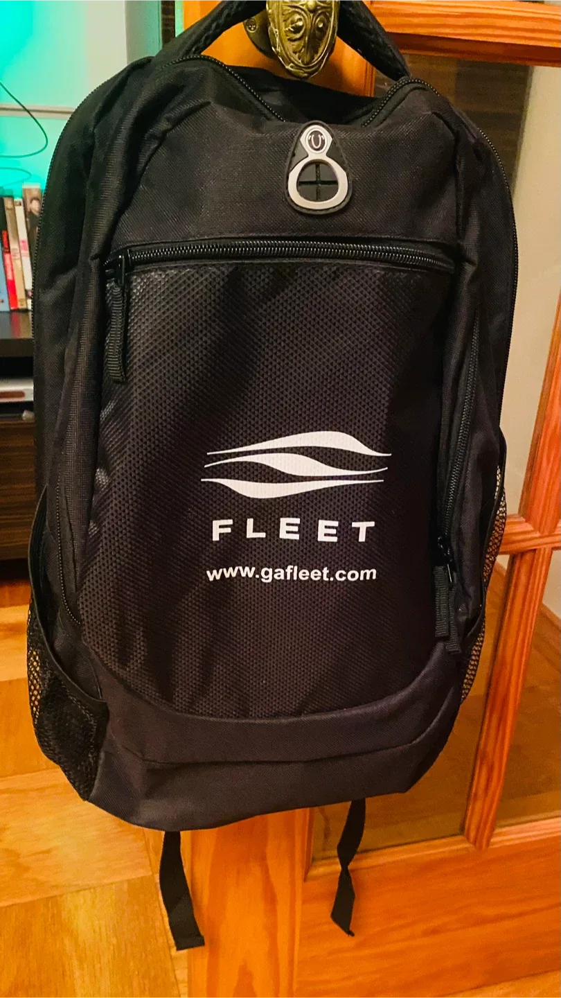 Fleet Black Backpack