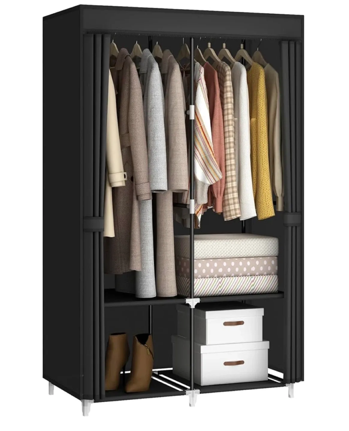 Portable Wardrobe Closet - Black
