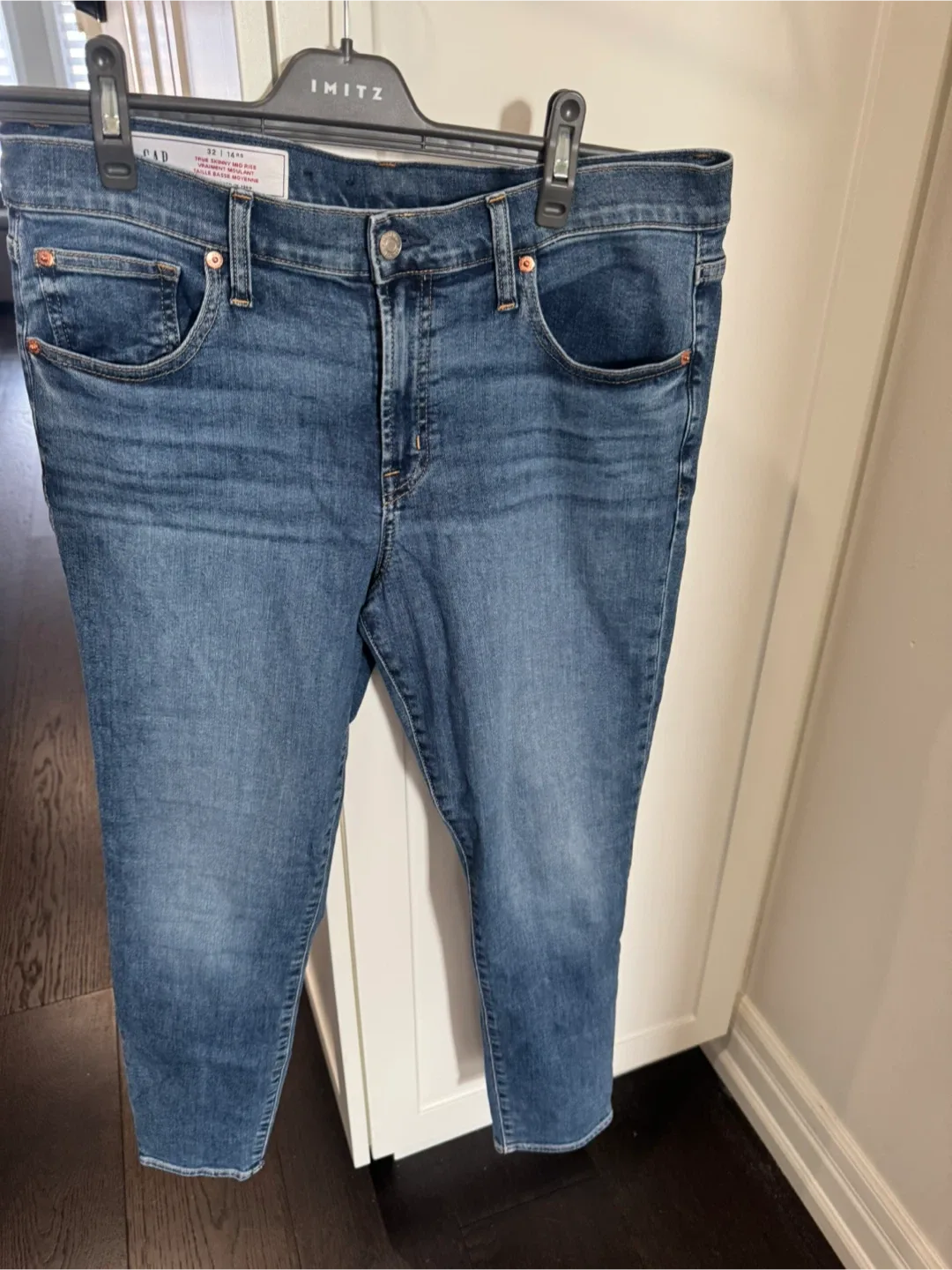 Gap True Skinny Mid Rise Jeans - Size 32/14