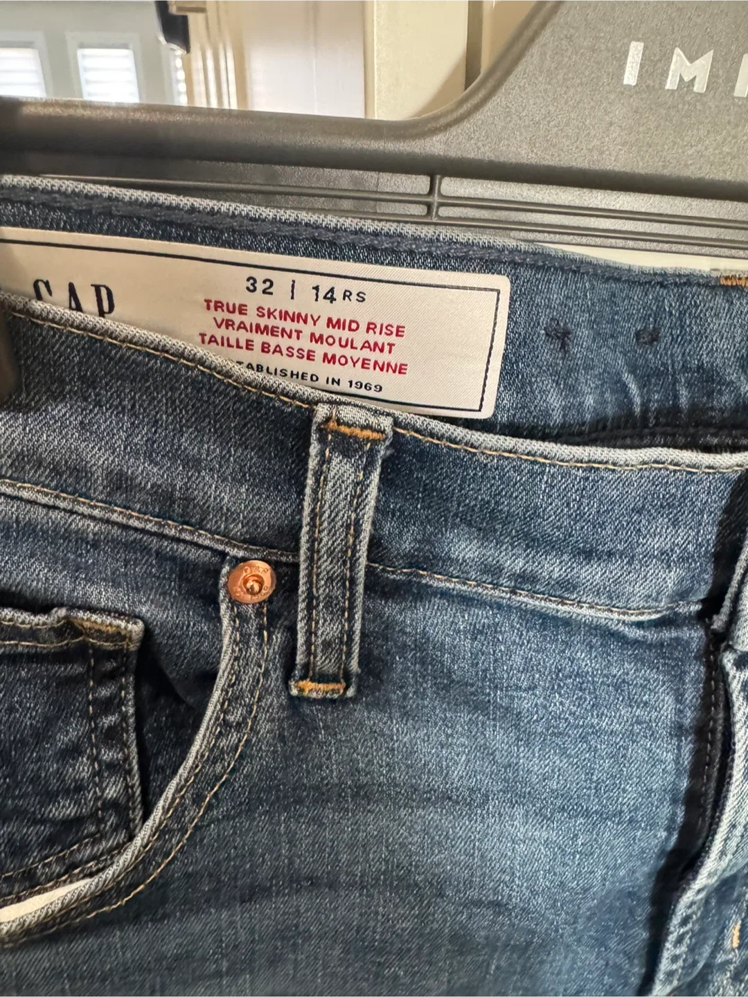Gap True Skinny Mid Rise Jeans - Size 32/14 image indicator(2)