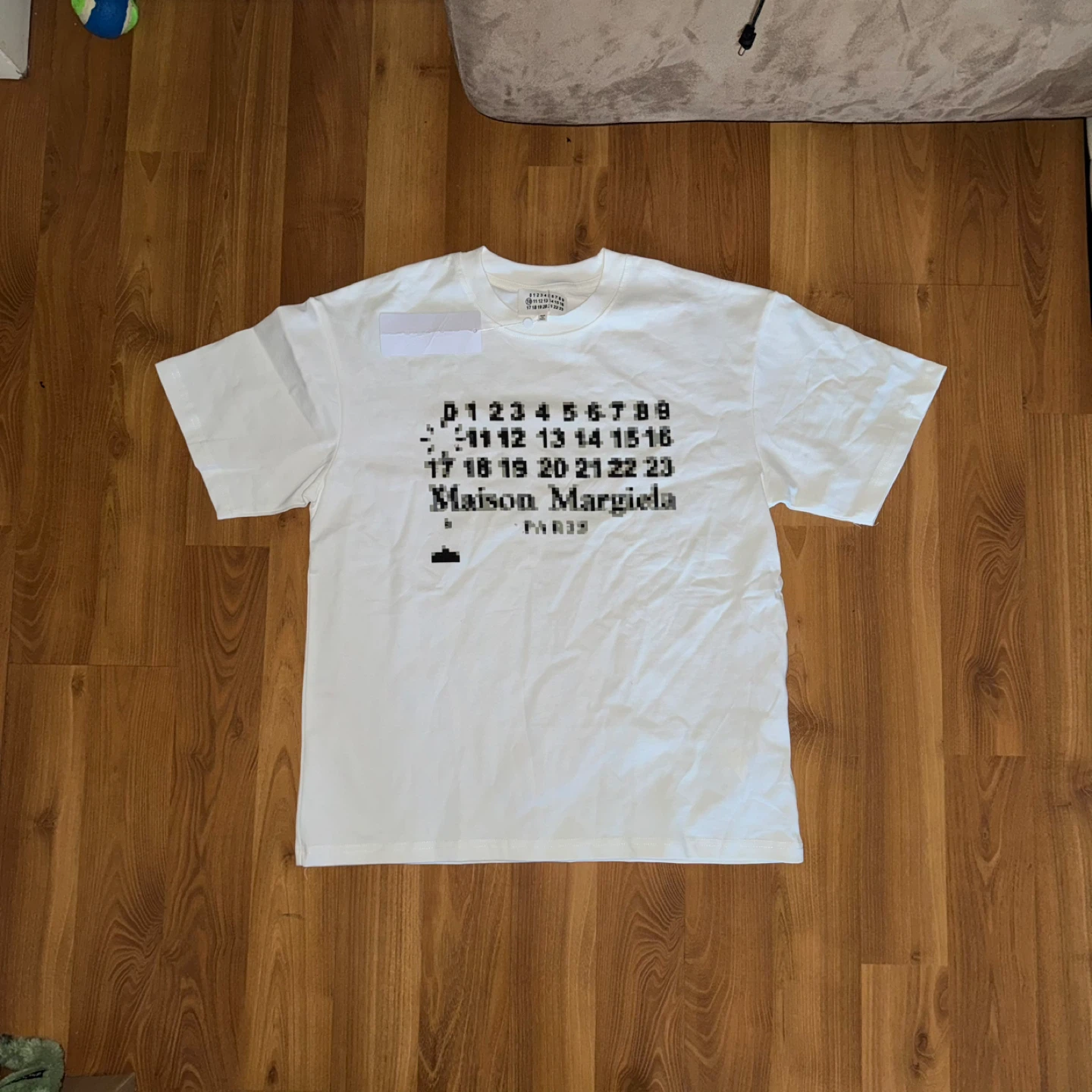 Maison Margiela White box blur T-Shirt size M