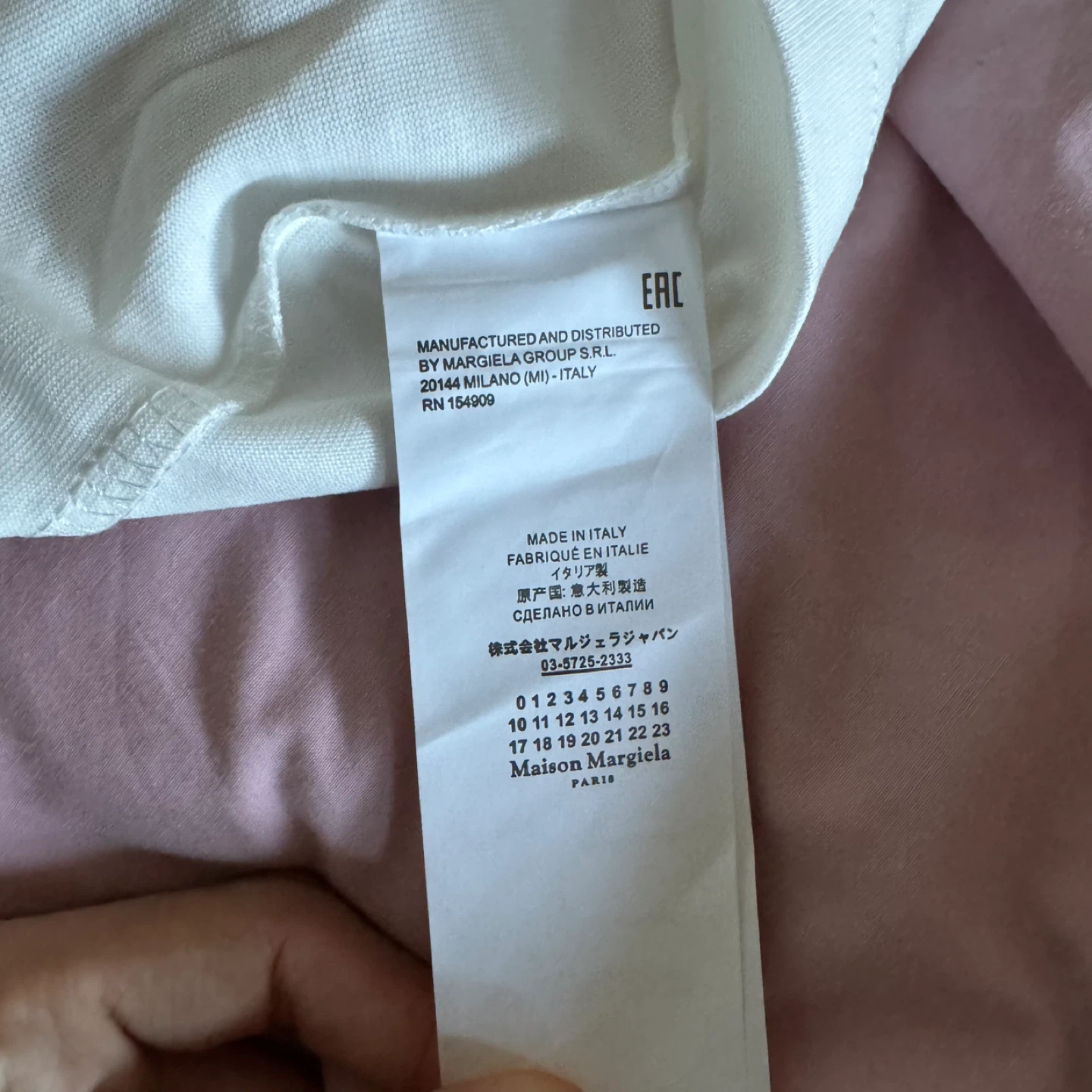 Maison Margiela White box blur T-Shirt size M - photo 3