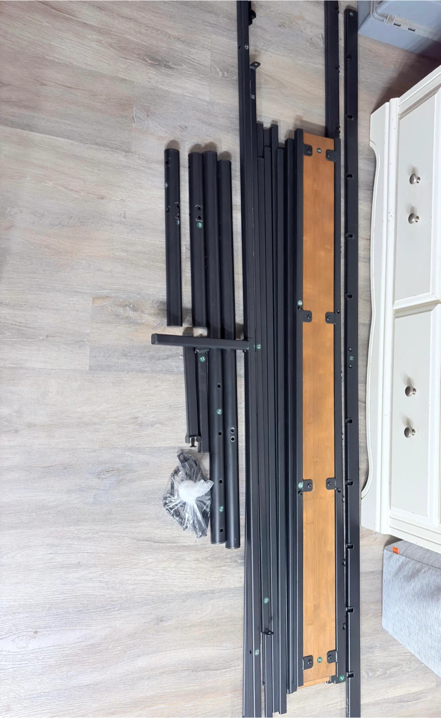 Metal & Wood Bed Frame - photo 2