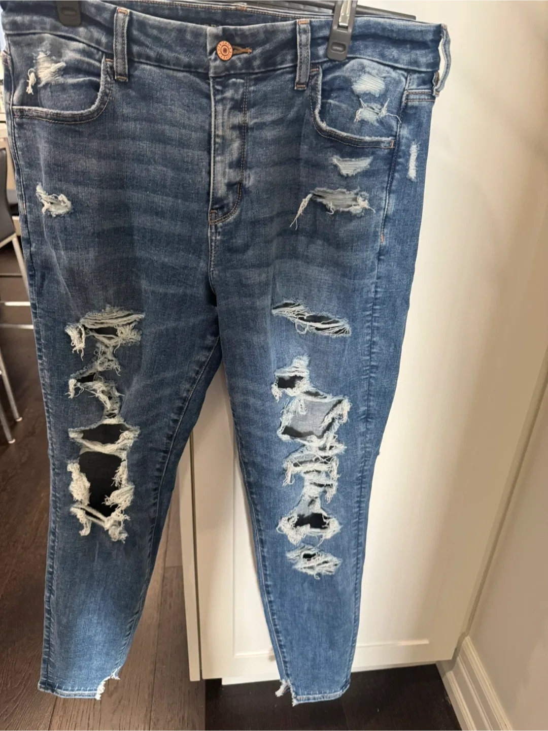 American Eagle Next Level Stretch Ripped Jeans