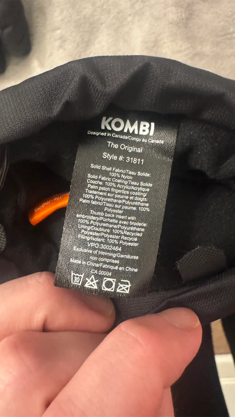 Kombi The Original Black Gloves - photo 4