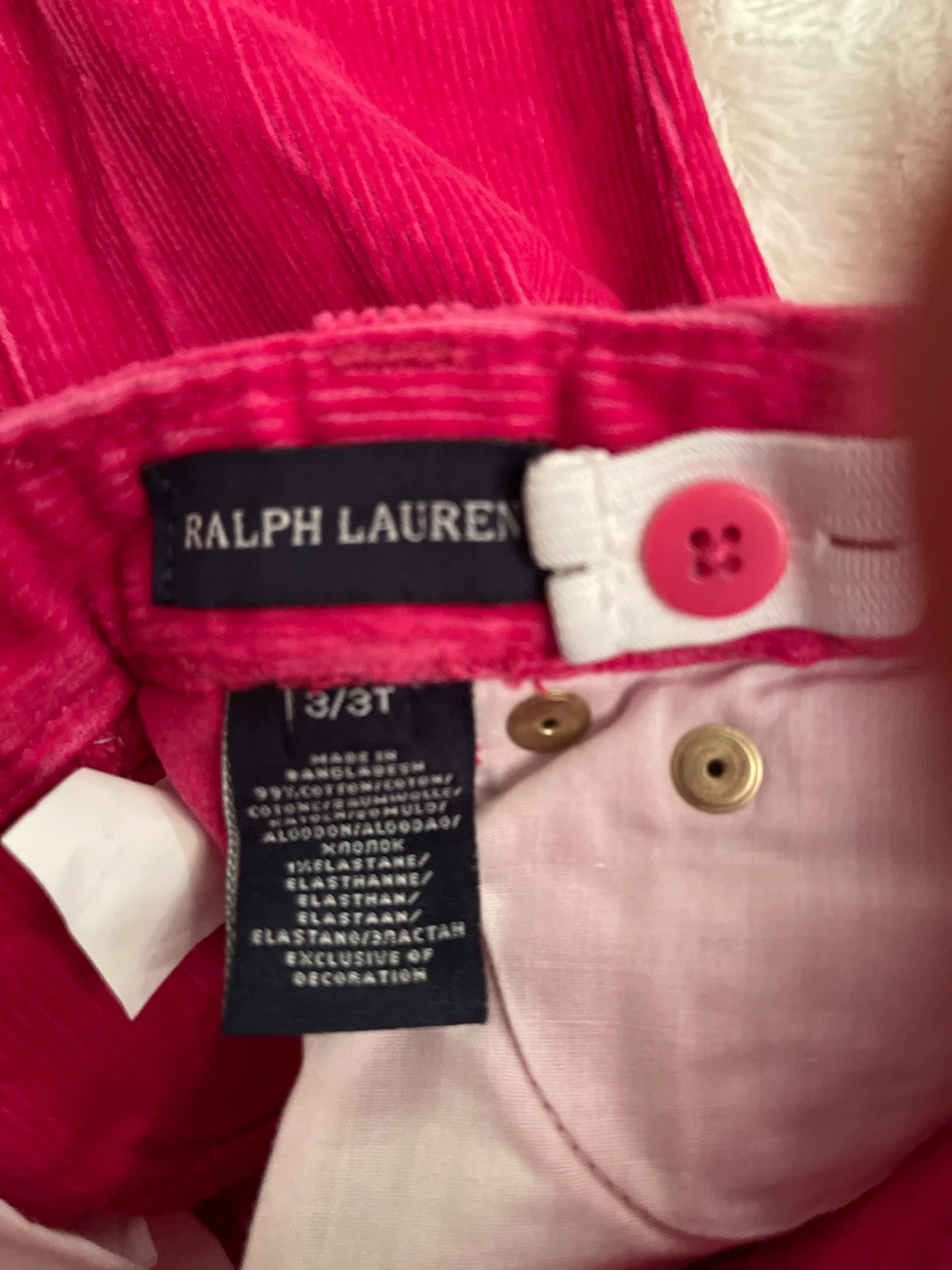 Ralph Lauren Corduroy Pants - Size 3/3T - photo 2