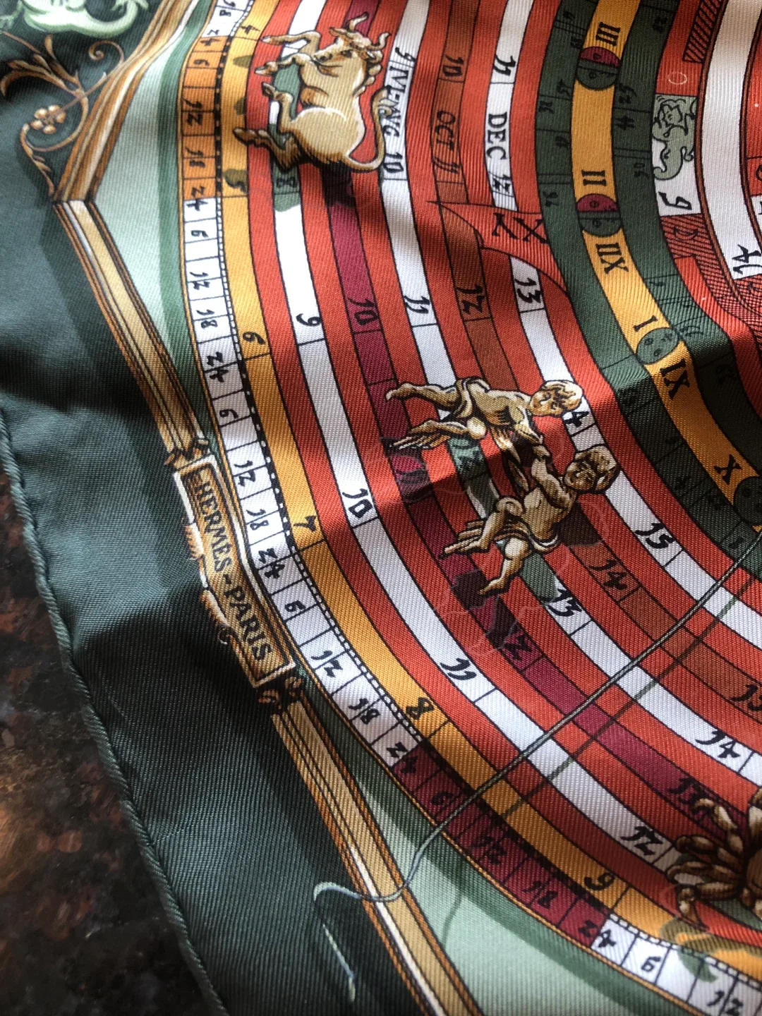 *** HERMES silk scarf (43 x 43 cm ) image indicator(3)