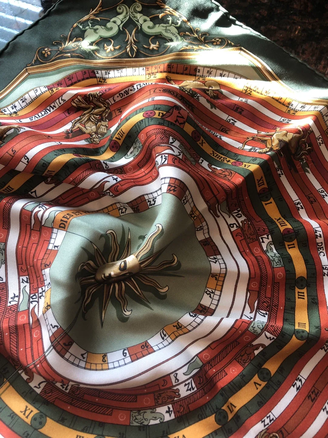 *** HERMES silk scarf (43 x 43 cm ) image indicator(2)
