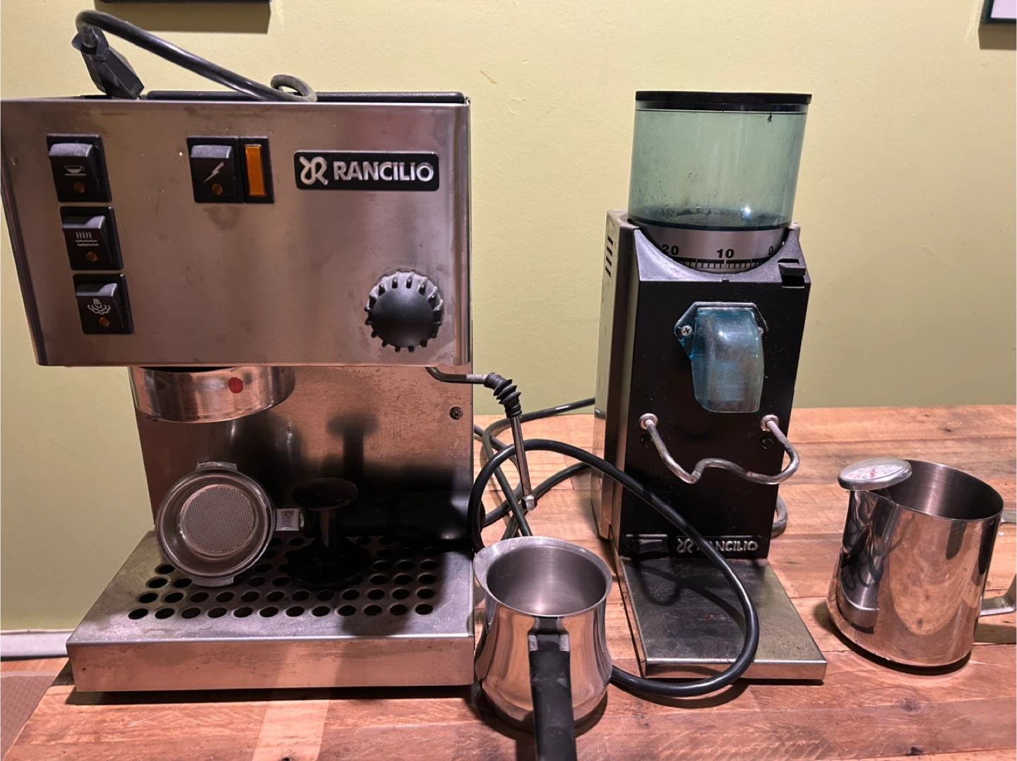Rancilio Espresso Machine and Grinder