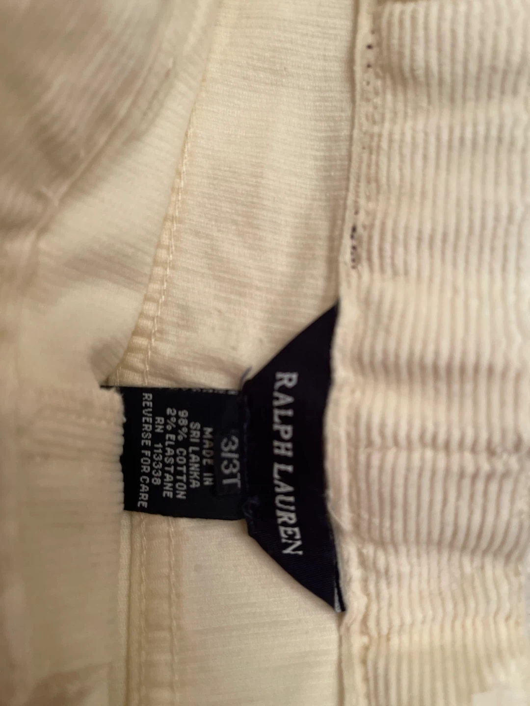 Ralph Lauren Corduroy Pants - Size 3T - New - photo 3