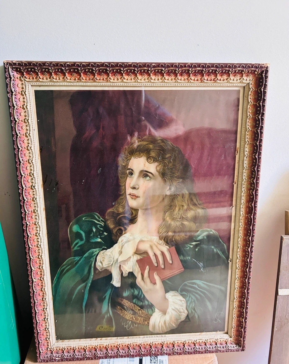 1800s frame with Soul’s Awakening picture - photo 2