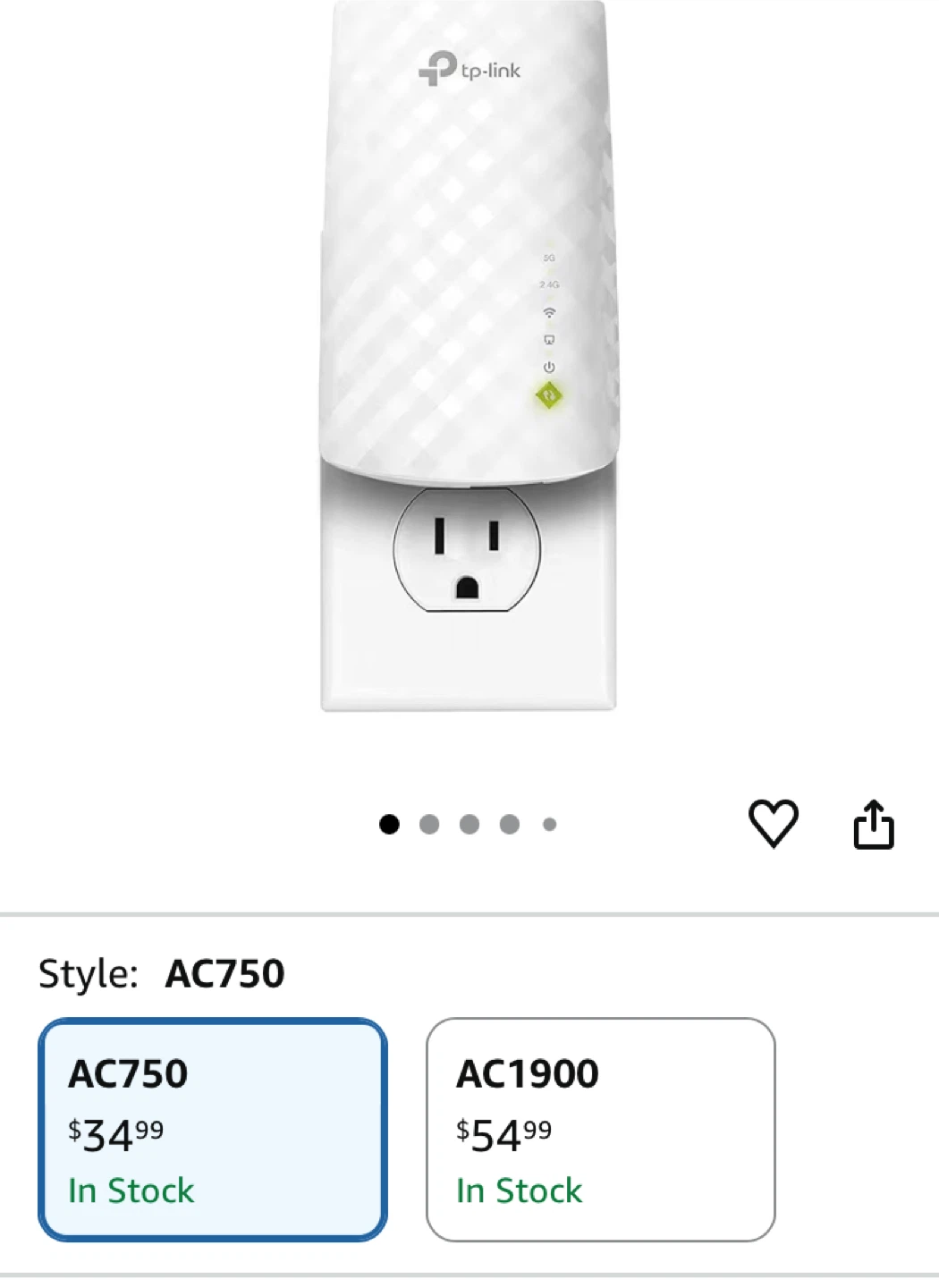 TP-Link AC750 Mesh WiFi Extender