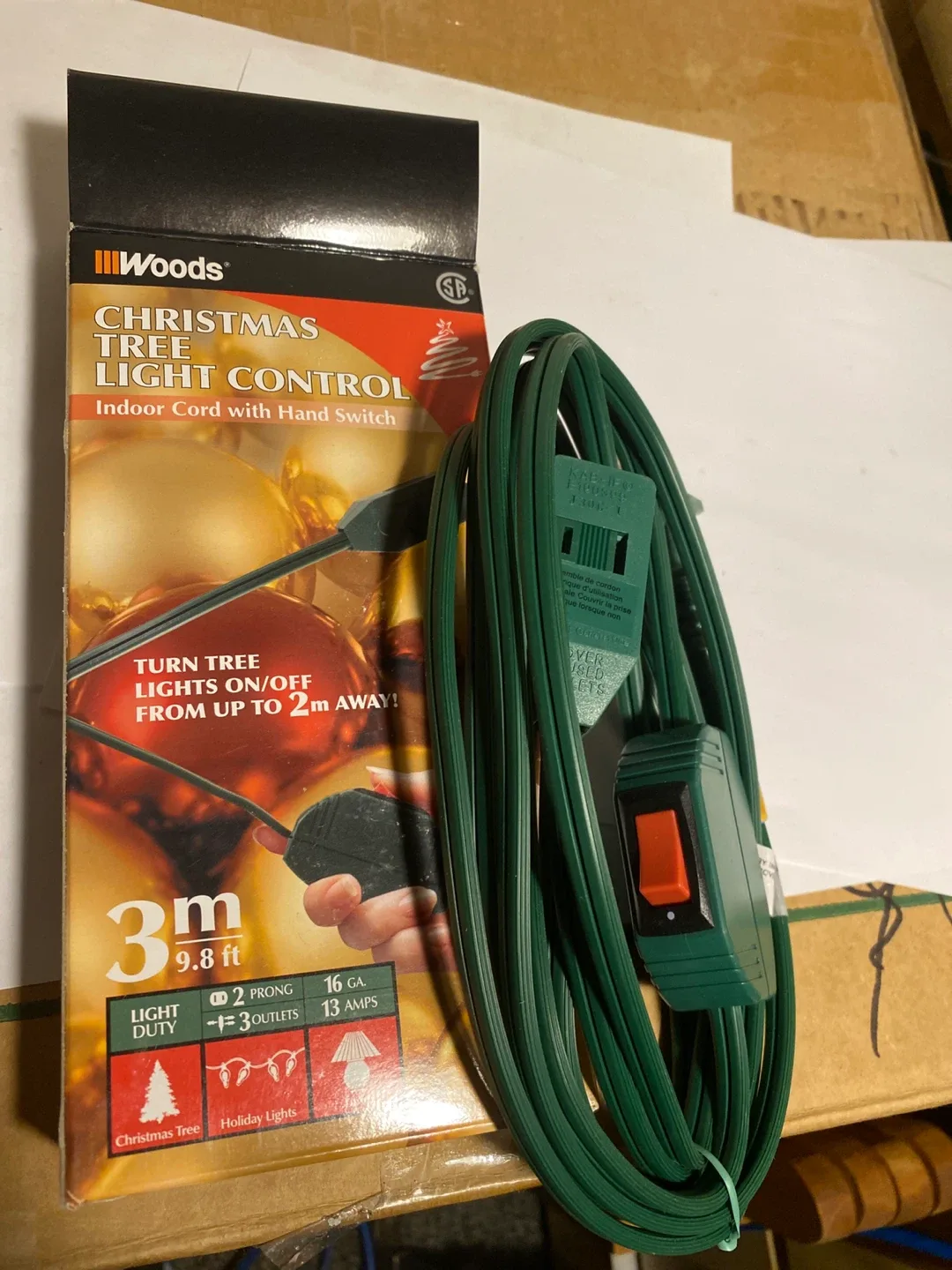 Woods Christmas Tree Light power cord
